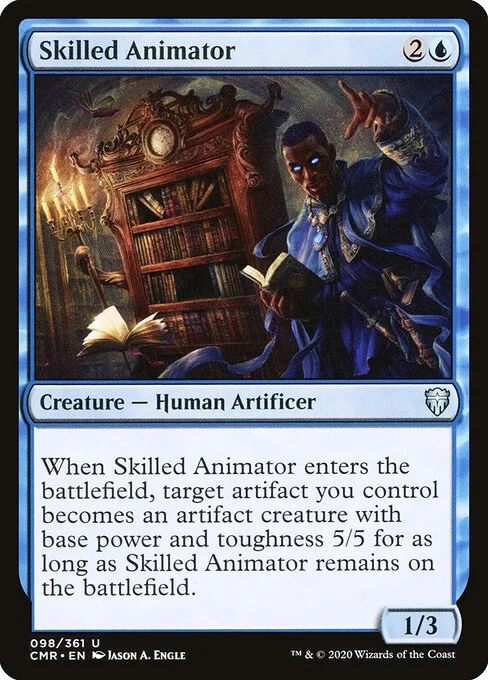 Skilled Animator, carta Magic di tipo Creature — Human Artificer illustrata da Jason A. Engle
