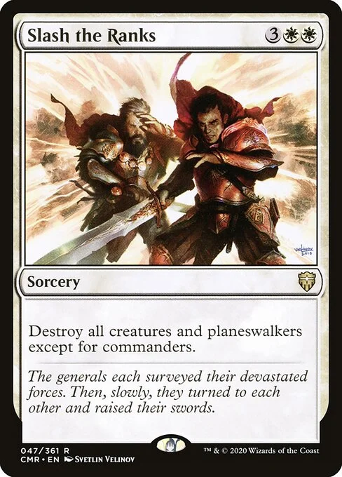 Slash the Ranks, carta Magic di tipo Sorcery illustrata da Svetlin Velinov