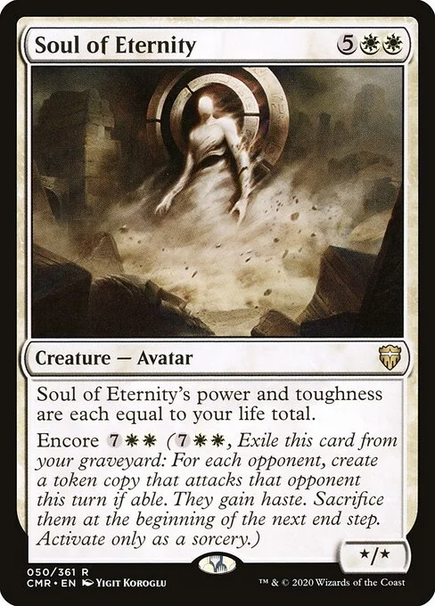 Soul of Eternity, carta Magic di tipo Creature — Avatar illustrata da Yigit Koroglu