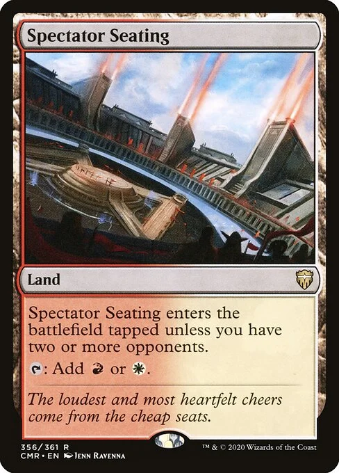 Spectator Seating, carta Magic di tipo Land illustrata da Ravenna Tran