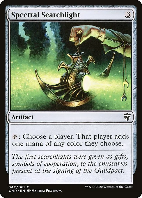 Spectral Searchlight, carta Magic di tipo Artifact illustrata da Martina Pilcerova