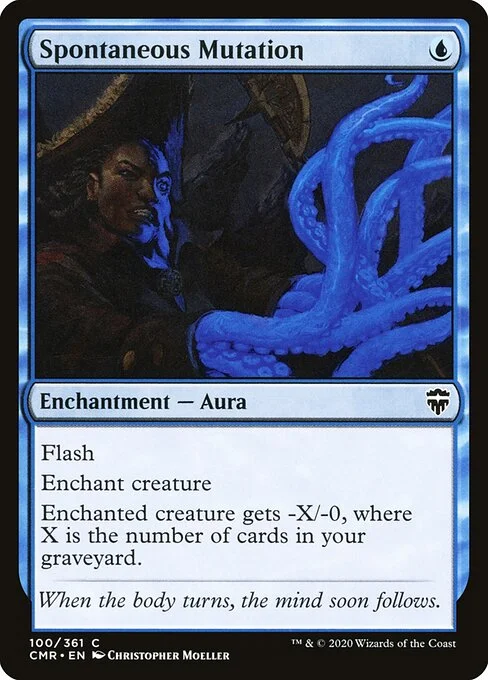 Spontaneous Mutation, carta Magic di tipo Enchantment — Aura illustrata da Christopher Moeller