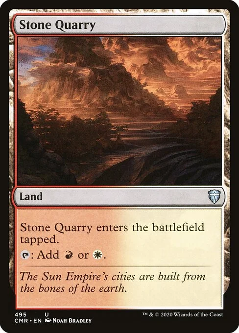 Stone Quarry, carta Magic di tipo Land illustrata da Noah Bradley