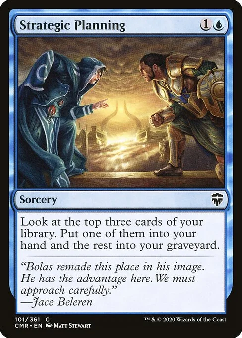 Strategic Planning, carta Magic di tipo Sorcery illustrata da Matt Stewart