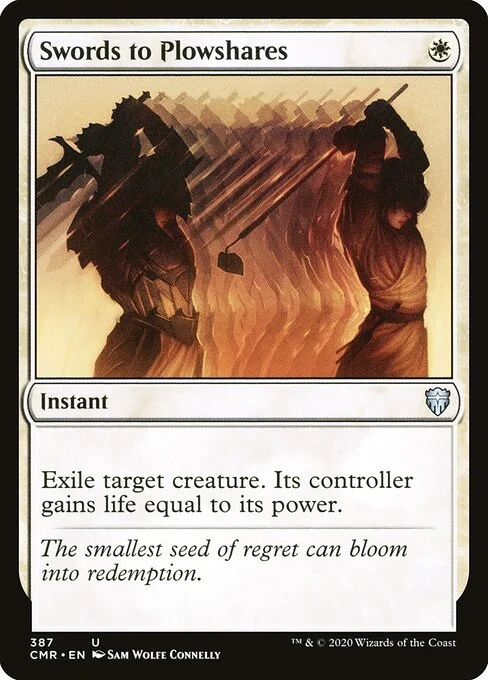 Swords to Plowshares, carta Magic di tipo Instant illustrata da Sam Wolfe Connelly