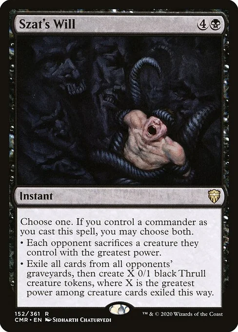 Szat's Will, carta Magic di tipo Instant illustrata da Sidharth Chaturvedi