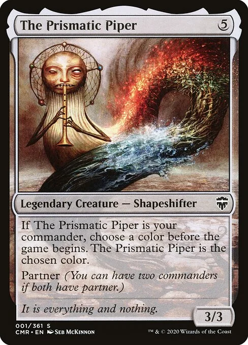 The Prismatic Piper, carta Magic di tipo Legendary Creature — Shapeshifter illustrata da Seb McKinnon