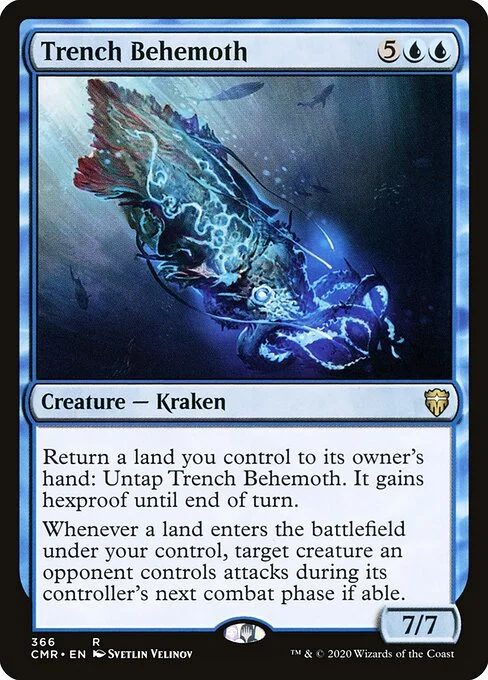 Trench Behemoth, carta Magic di tipo Creature — Kraken illustrata da Svetlin Velinov