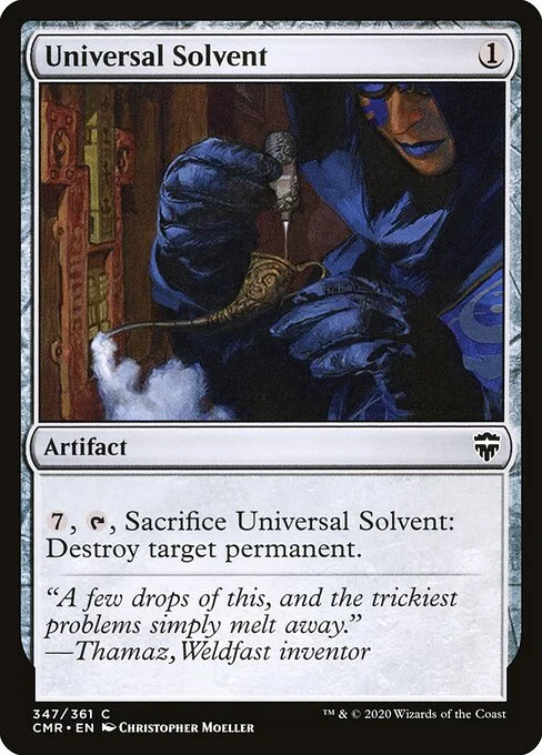 Universal Solvent, carta Magic di tipo Artifact illustrata da Christopher Moeller