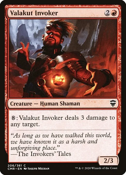 Valakut Invoker, carta Magic di tipo Creature — Human Shaman illustrata da Joseph Meehan
