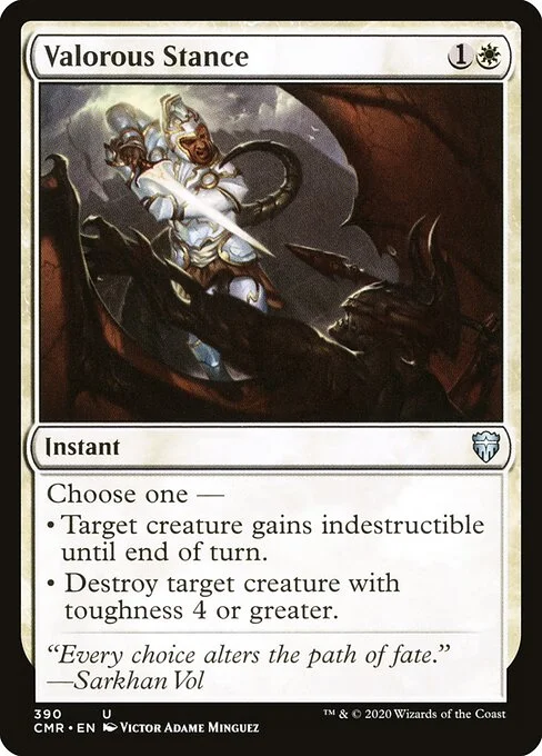 Valorous Stance, carta Magic di tipo Instant illustrata da Victor Adame Minguez