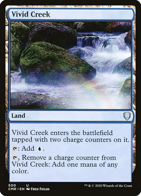 Vivid Creek, carta Magic di tipo Land illustrata da Fred Fields