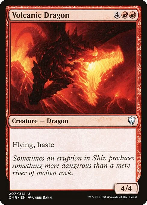 Volcanic Dragon, carta Magic di tipo Creature — Dragon illustrata da Chris Rahn