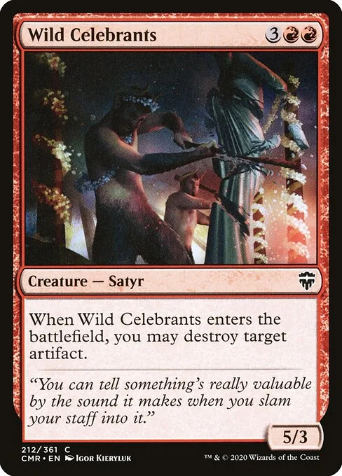 Wild Celebrants, carta Magic di tipo Creature — Satyr illustrata da Igor Kieryluk