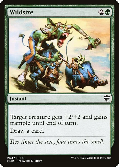 Wildsize, carta Magic di tipo Instant illustrata da Jim Murray