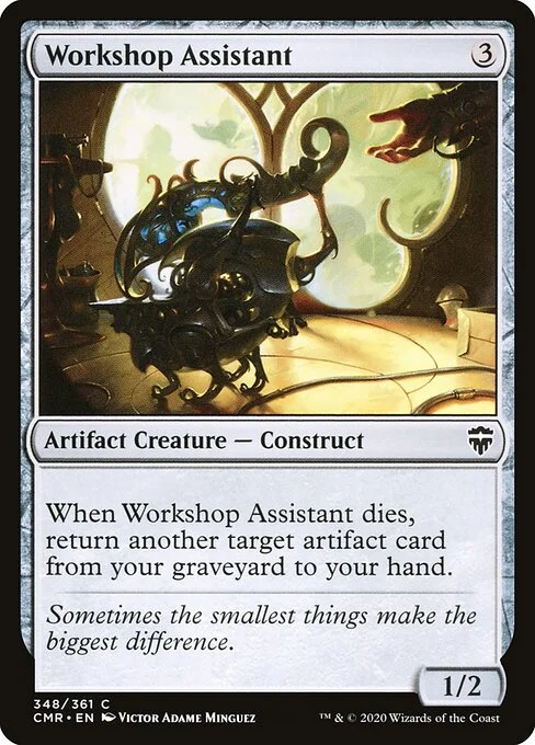 Workshop Assistant, carta Magic di tipo Artifact Creature — Construct illustrata da Victor Adame Minguez