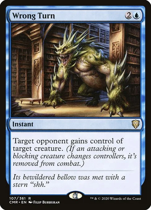 Wrong Turn, carta Magic di tipo Instant illustrata da Filip Burburan