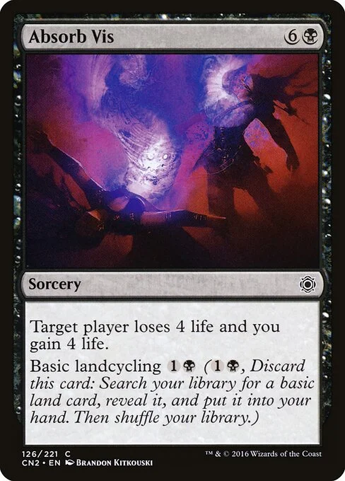 Absorb Vis, carta Magic di tipo Sorcery illustrata da Brandon Kitkouski