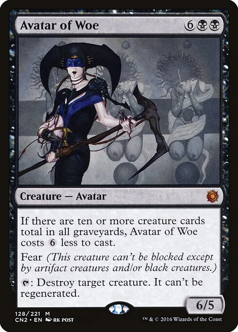 Avatar of Woe, carta Magic di tipo Creature — Avatar illustrata da rk post