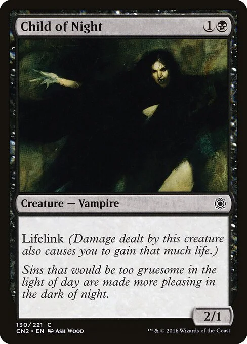 Child of Night, carta Magic di tipo Creature — Vampire illustrata da Ash Wood