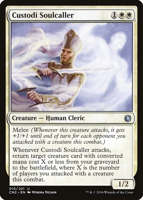 Custodi Soulcaller, carta Magic di tipo Creature — Human Cleric illustrata da Winona Nelson