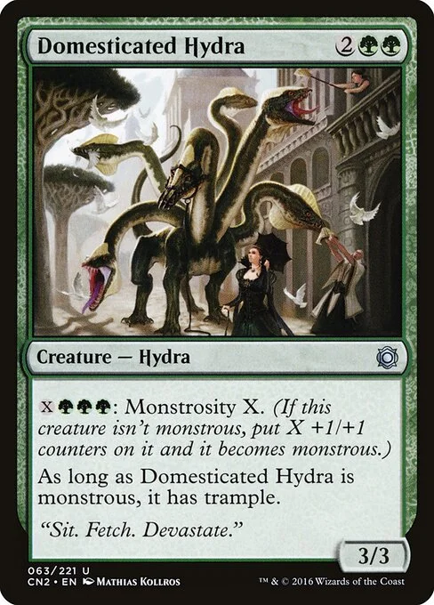 Domesticated Hydra, carta Magic di tipo Creature — Hydra illustrata da Mathias Kollros