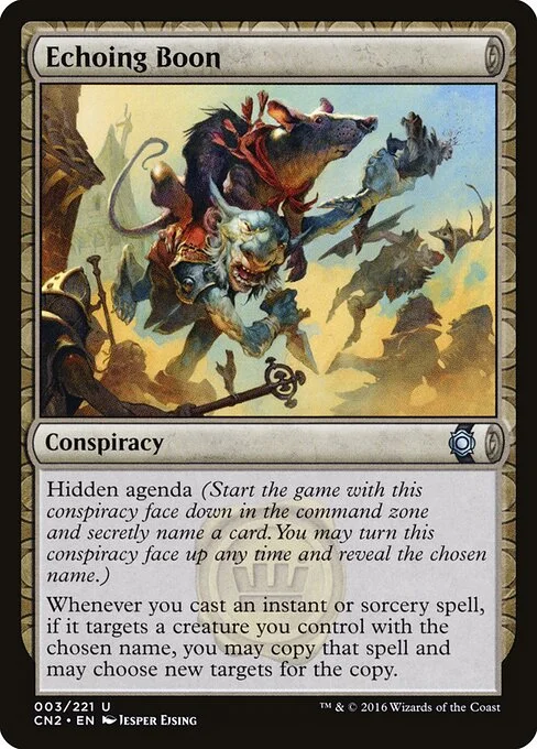 Echoing Boon, carta Magic di tipo Conspiracy illustrata da Jesper Ejsing