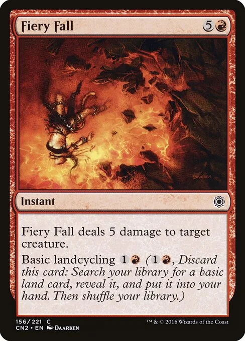 Fiery Fall, carta Magic di tipo Instant illustrata da Daarken