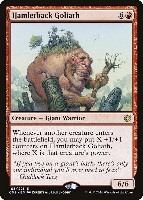 Hamletback Goliath, carta Magic di tipo Creature — Giant Warrior illustrata da Paolo Parente & Brian Snõddy