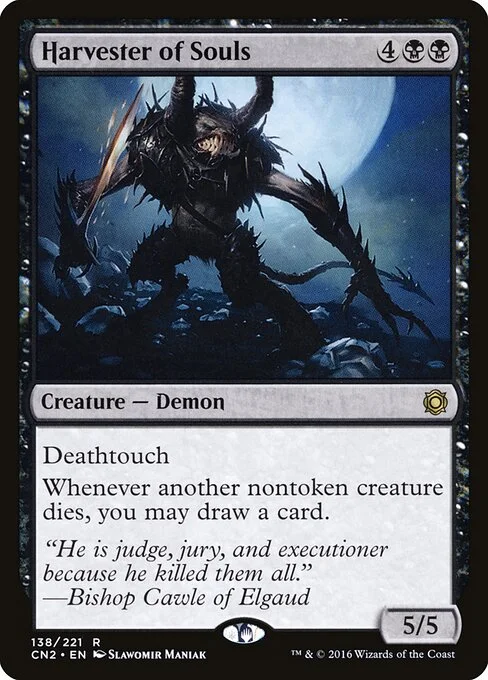 Harvester of Souls, carta Magic di tipo Creature — Demon illustrata da Slawomir Maniak