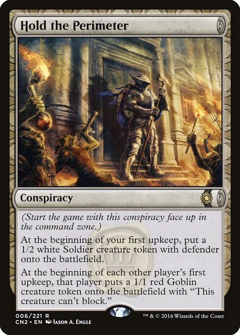 Hold the Perimeter, carta Magic di tipo Conspiracy illustrata da Jason A. Engle