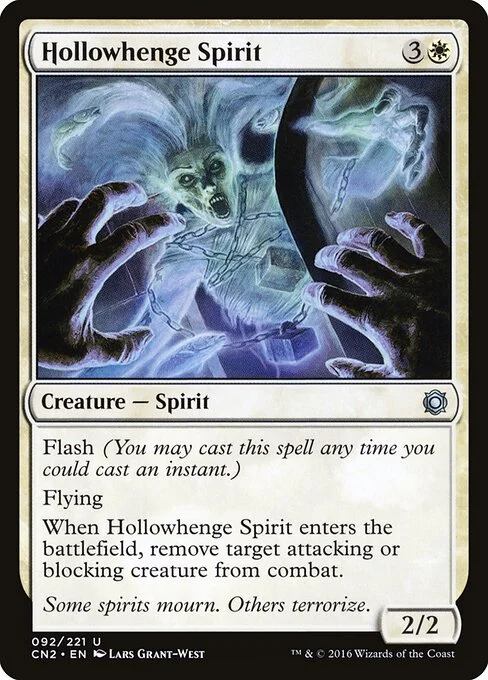 Hollowhenge Spirit, carta Magic di tipo Creature — Spirit illustrata da Lars Grant-West
