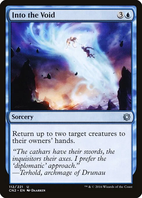 Into the Void, carta Magic di tipo Sorcery illustrata da Daarken