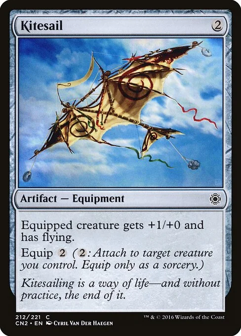 Kitesail, carta Magic di tipo Artifact — Equipment illustrata da Cyril Van Der Haegen