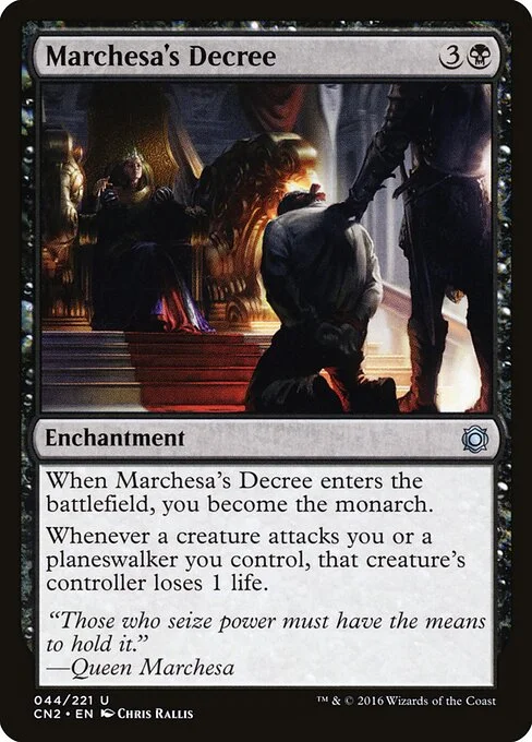 Marchesa's Decree, carta Magic di tipo Enchantment illustrata da Chris Rallis