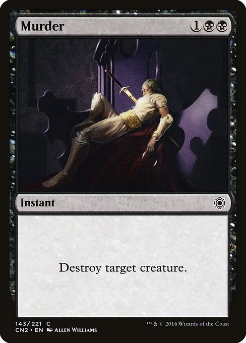 Murder, carta Magic di tipo Instant illustrata da Allen Williams