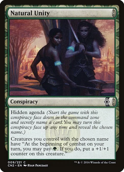Natural Unity, carta Magic di tipo Conspiracy illustrata da Ryan Pancoast