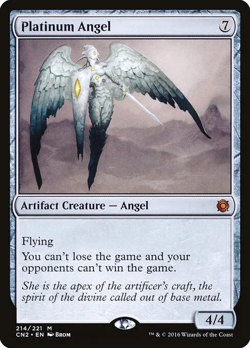 Platinum Angel, carta Magic di tipo Artifact Creature — Angel illustrata da Brom