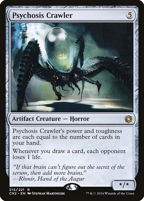 Psychosis Crawler, carta Magic di tipo Artifact Creature — Phyrexian Horror illustrata da Stephan Martiniere