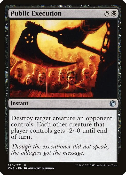 Public Execution, carta Magic di tipo Instant illustrata da Anthony Palumbo