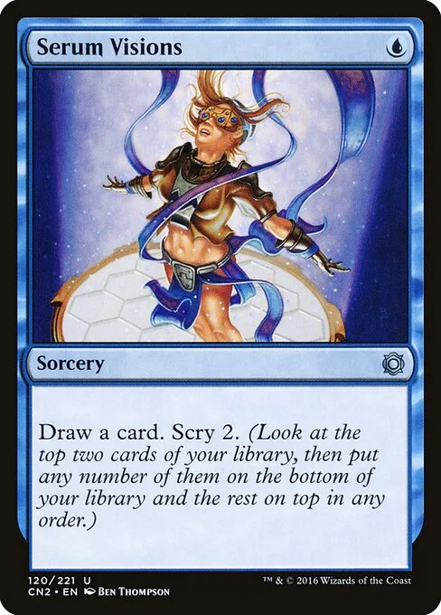 Serum Visions, carta Magic di tipo Sorcery illustrata da Ben Thompson