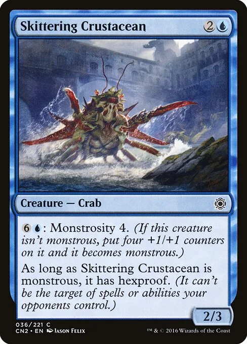 Skittering Crustacean, carta Magic di tipo Creature — Crab illustrata da Jason Felix