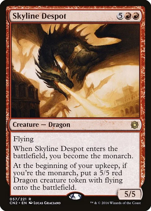 Skyline Despot, carta Magic di tipo Creature — Dragon illustrata da Lucas Graciano