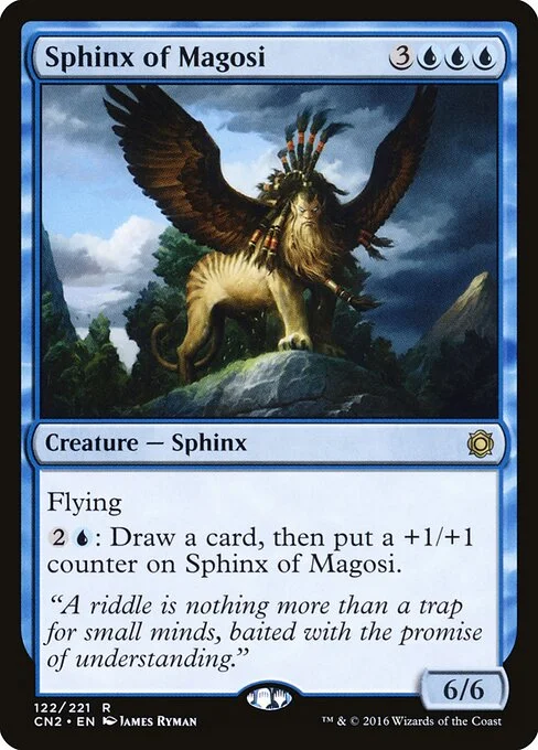 Sphinx of Magosi, carta Magic di tipo Creature — Sphinx illustrata da James Ryman