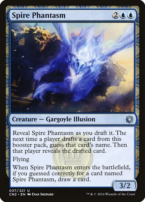 Spire Phantasm, carta Magic di tipo Creature — Gargoyle Illusion illustrata da Evan Shipard
