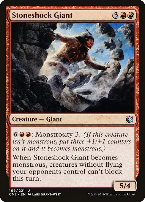 Stoneshock Giant, carta Magic di tipo Creature — Giant illustrata da Lars Grant-West