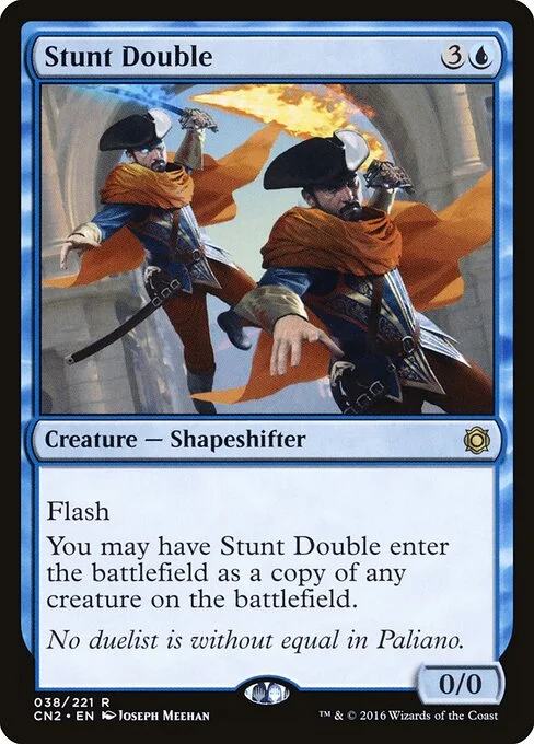 Stunt Double, carta Magic di tipo Creature — Shapeshifter illustrata da Joseph Meehan