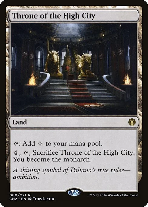 Throne of the High City, carta Magic di tipo Land illustrata da Titus Lunter