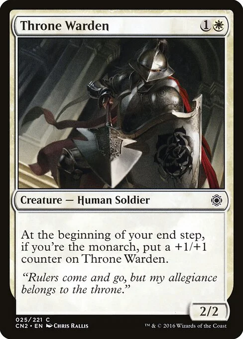 Throne Warden, carta Magic di tipo Creature — Human Soldier illustrata da Chris Rallis