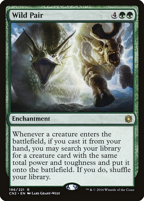 Wild Pair, carta Magic di tipo Enchantment illustrata da Lars Grant-West
